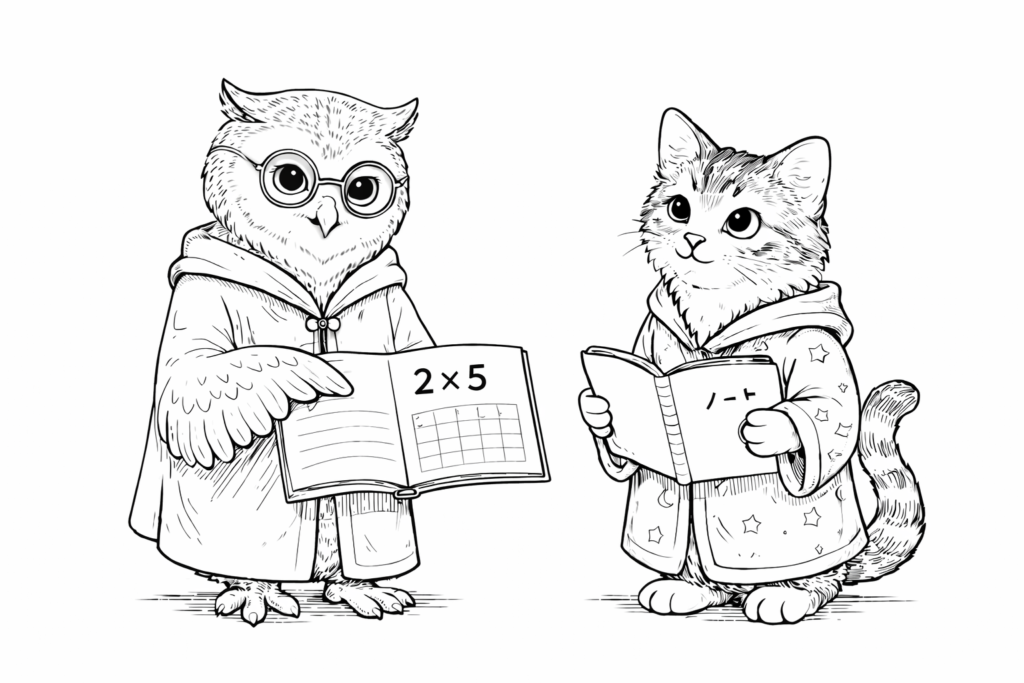 親子で無理なく取り組める小学生向け自習プリントのイメージ